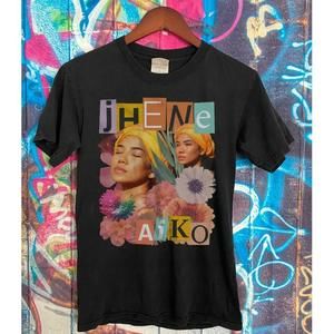 Jhené Aiko Black Graphics T-Shirt, Graphics Unisex Retro 90's Shirt